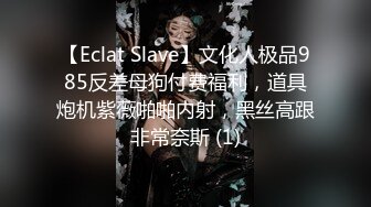 【Eclat Slave】文化人极品985反差母狗付费福利，道具炮机紫薇啪啪内射，黑丝高跟非常奈斯 (1)