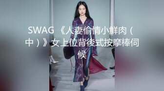 SWAG 《人妻偷情小鮮肉（中）》女上位背後式按摩棒伺候