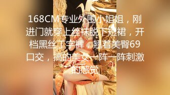 168CM专业外围小姐姐，刚进门就穿上丝袜脱下短裙，开档黑丝丁字裤，翘着美臀69口交，搞的美女一阵一阵刺激的感觉