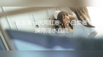 女友第一次用肛塞，小白兔被操得淫水直流