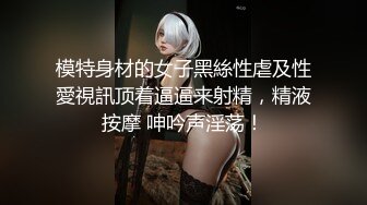 模特身材的女子黑絲性虐及性愛視訊顶着逼逼来射精，精液按摩 呻吟声淫荡！